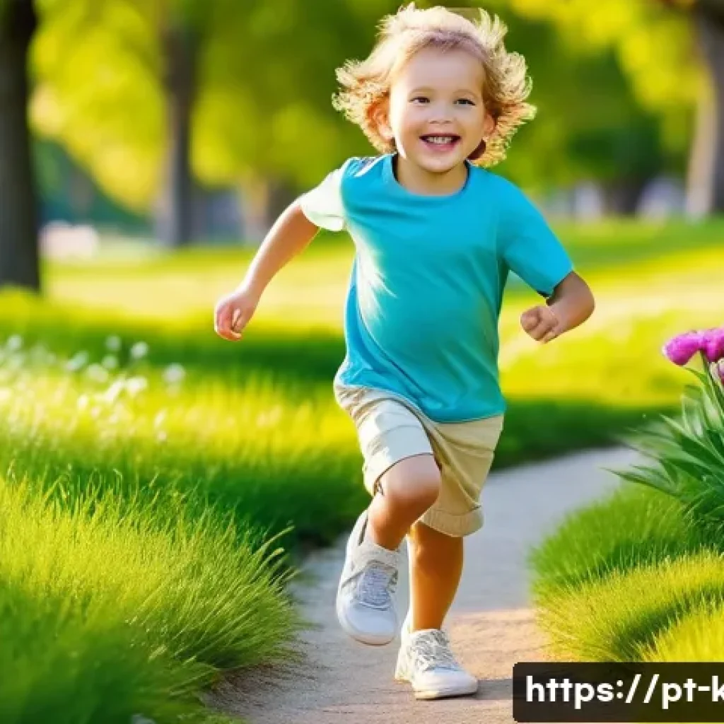 유아용 무지 스니커즈 - **Prompt 1: Joyful Outdoor Play**
"A happy and energetic 6-year-old child, with a wide smile, ru...
