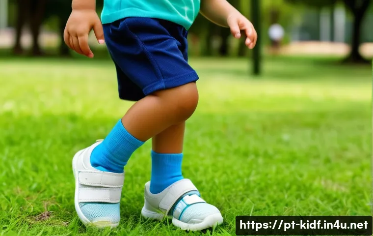 아동용 캐주얼 운동화 - A cheerful young child wearing colorful mesh and synthetic sneakers with visible ventilation mesh fa...